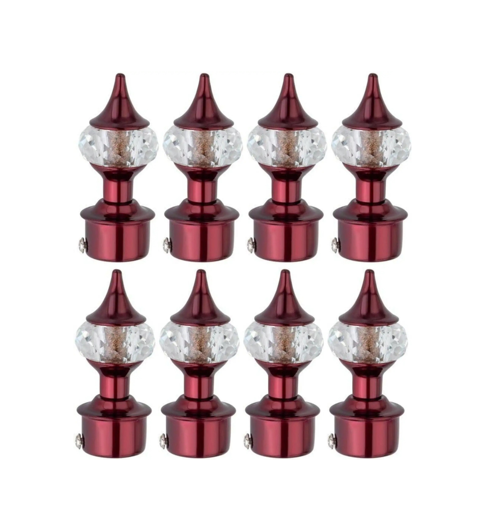 Ruby Red Crystal Curtain Finial - Ghazian - Image 3