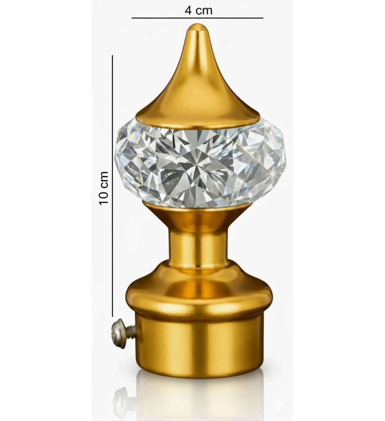 Gold Crystal Curtain Finial - Ghazian - Image 4