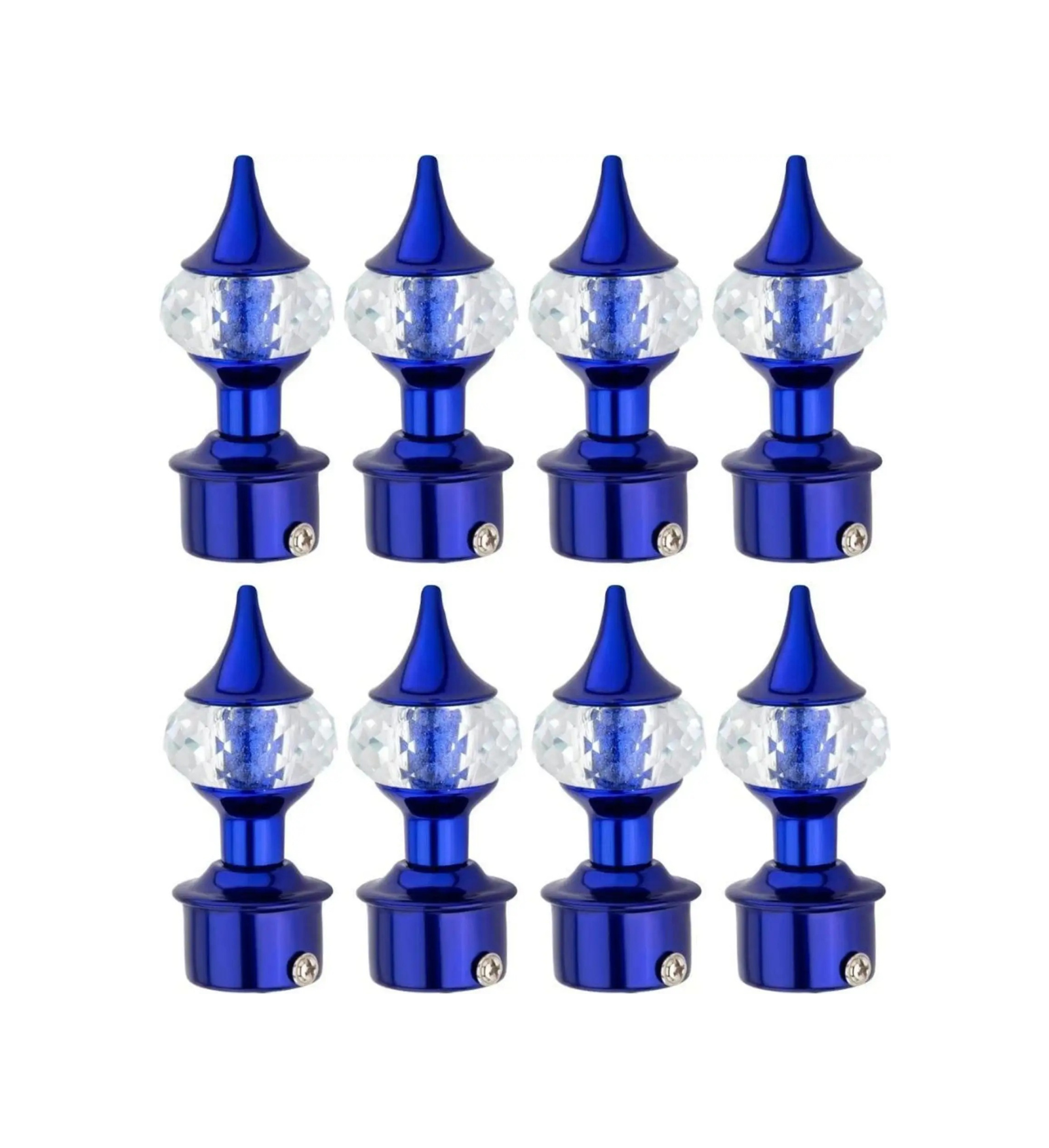 Royal Blue Crystal Curtain Finial - Ghazian - Image 4