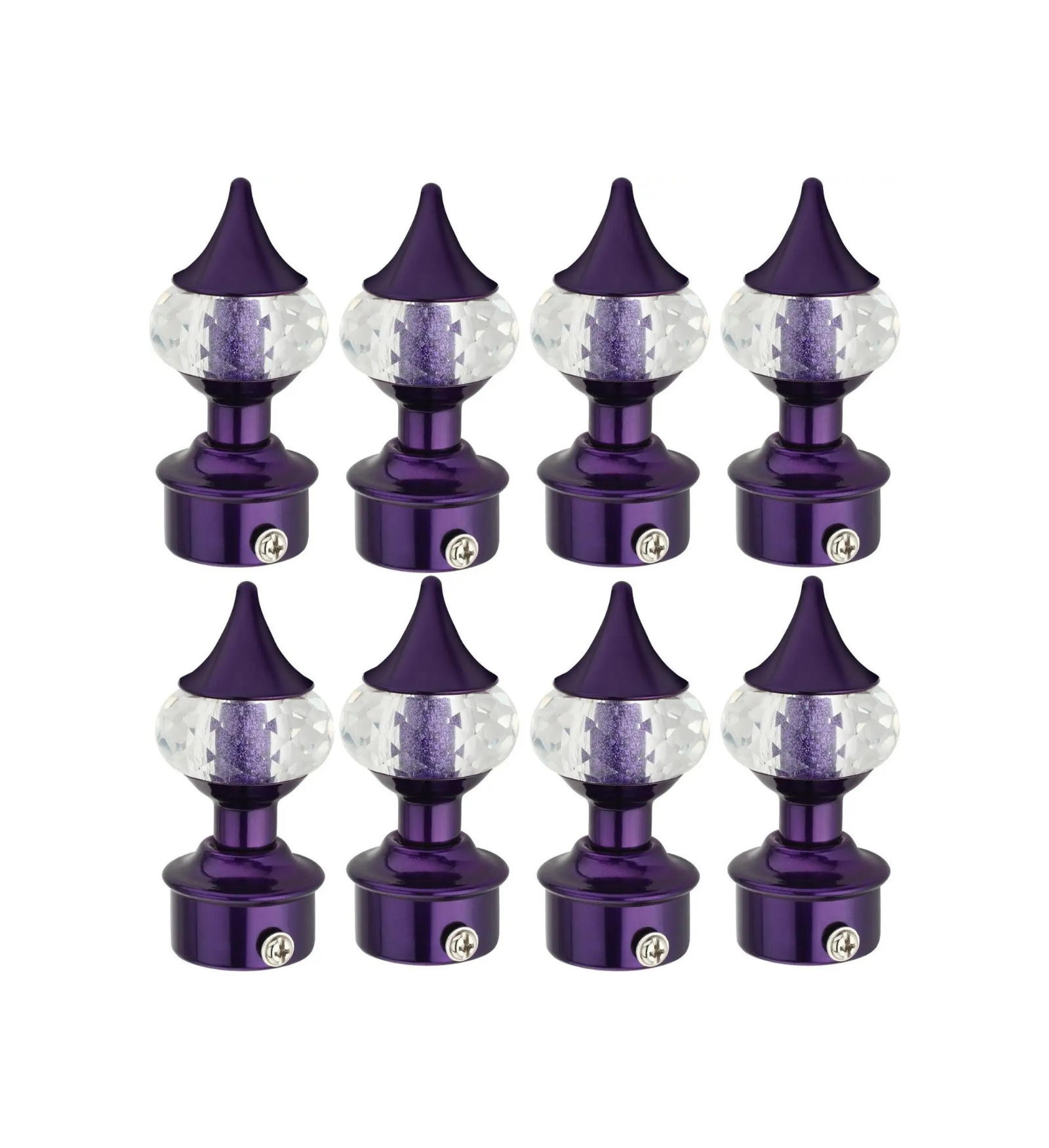 Purple Crystal Curtain Finial - Ghazian - Image 5