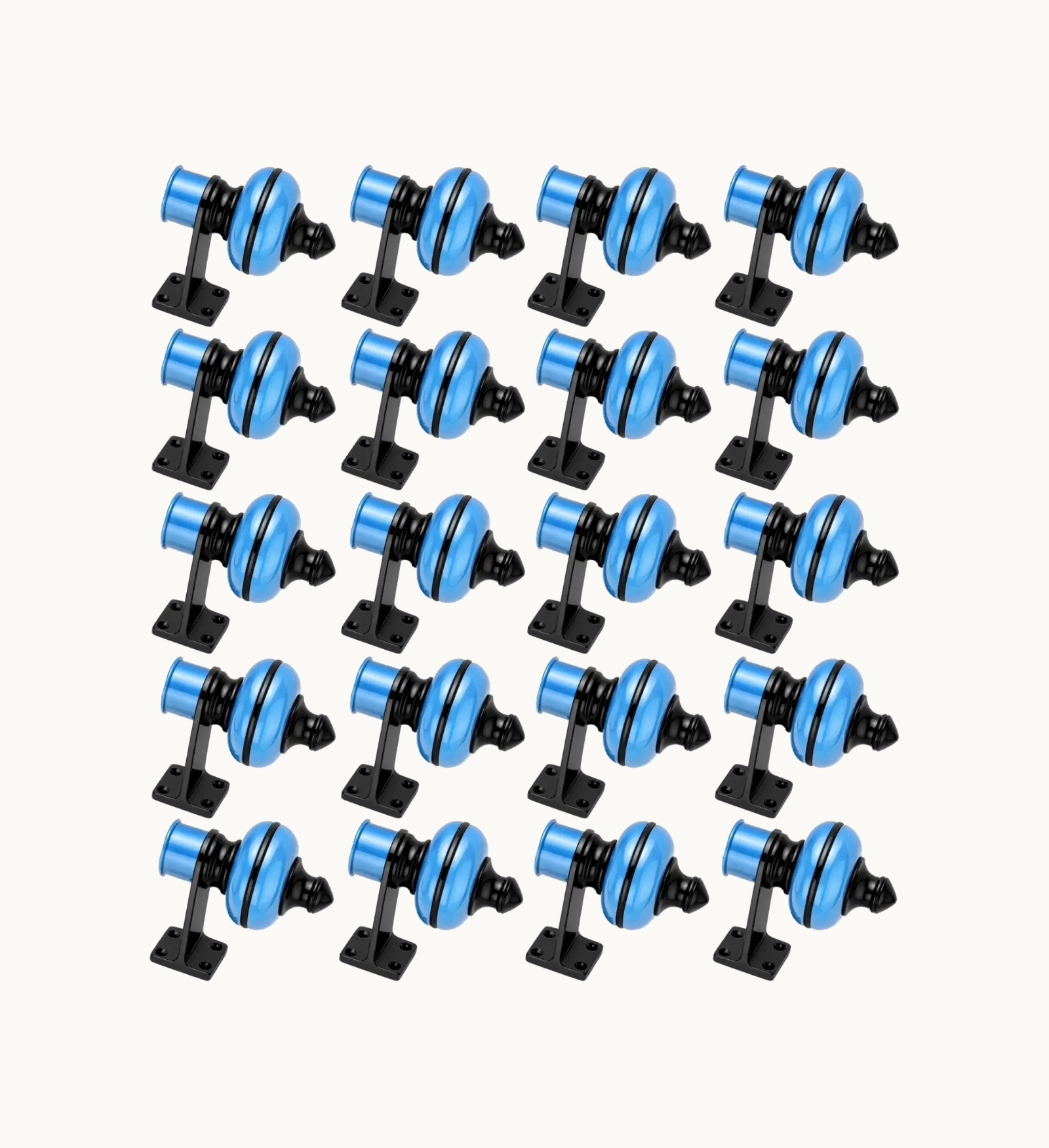 Ghazian Blue Curtain Knob Pack of 20