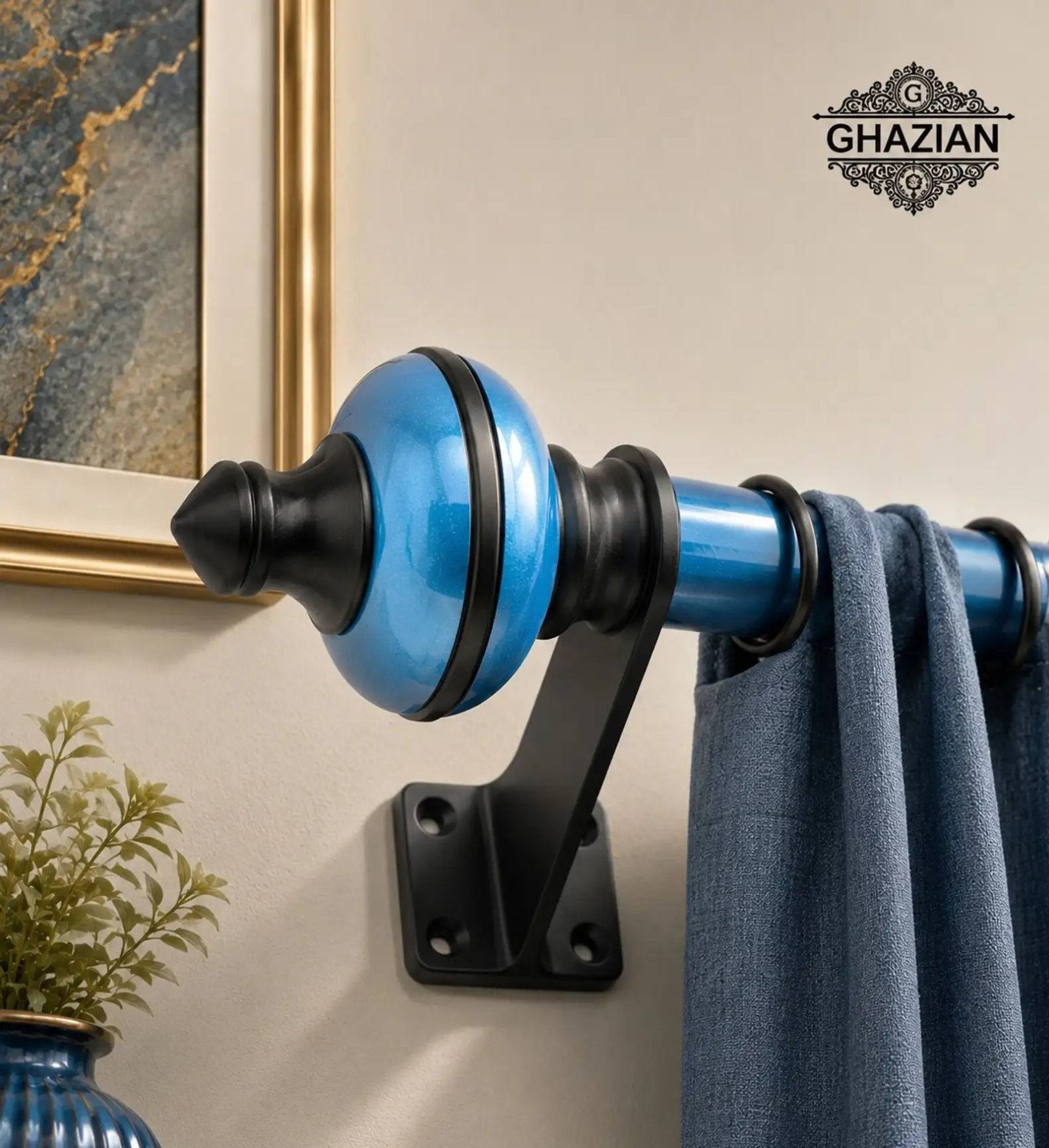 Ghazian Blue Curtain Knob Pack of 20 - Image 2